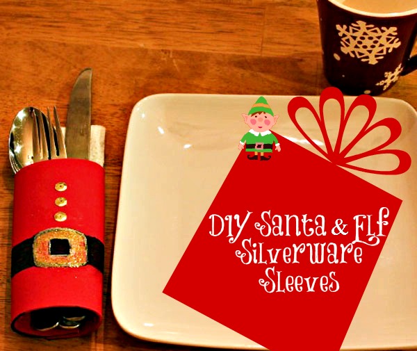 DIY Santa & Elf Silverware Sleeves