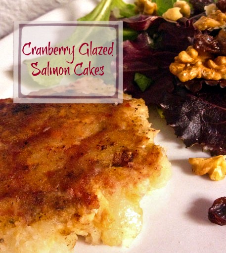 Cranberry Glazed Salmon Cakes