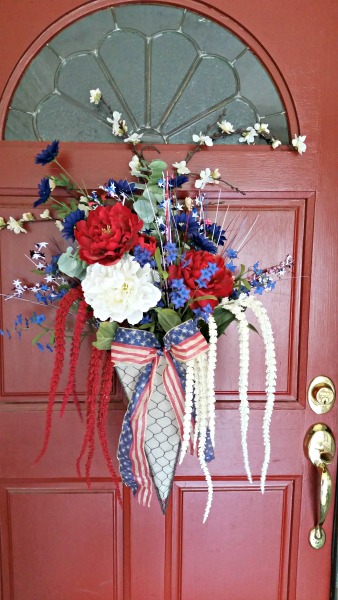 Patriotic Floral for the front door