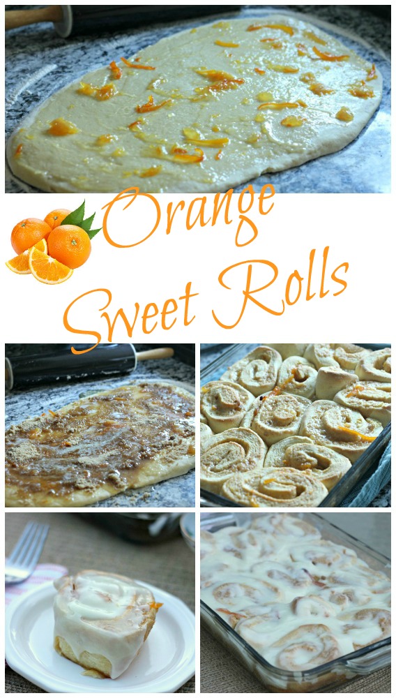 Orange Sweet Rolls with Cream Cheese Icing