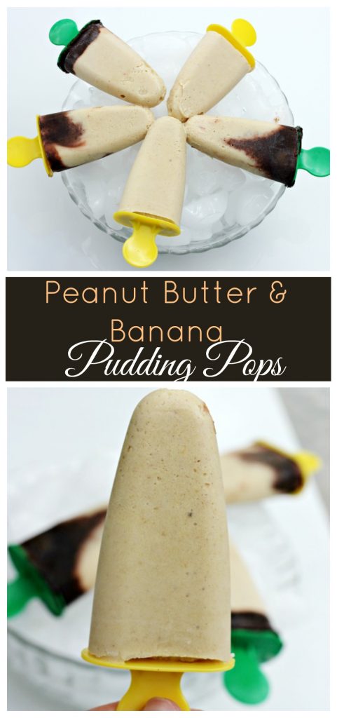 Peanut Butter and Banana Pudding Pops for a cool and refreshing treat