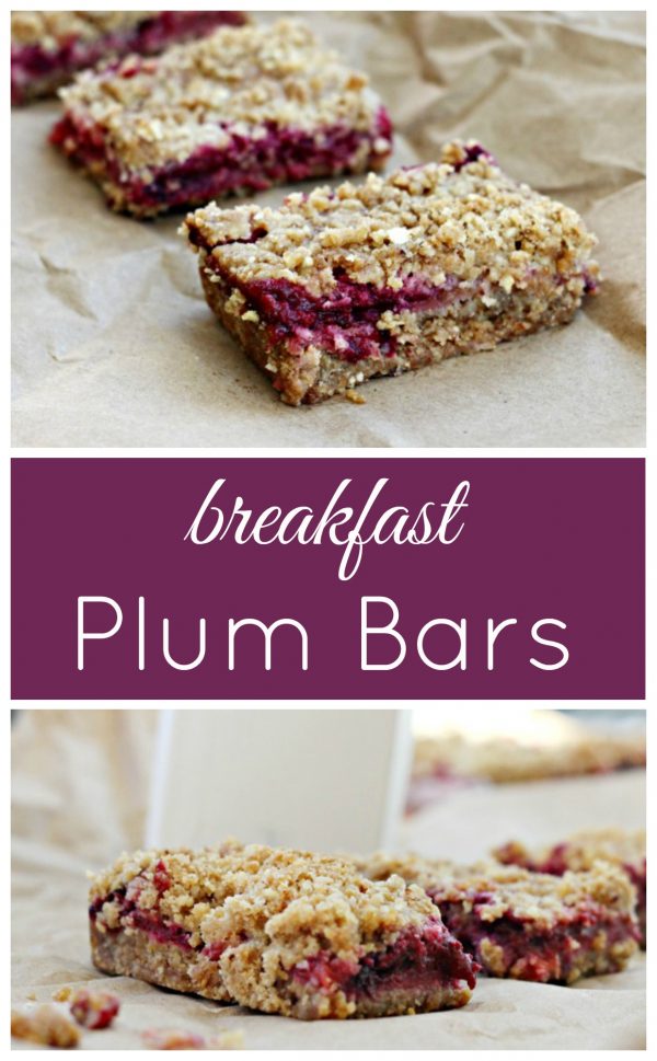 Plum Breakfast Bars for an easy breakfast on the go.