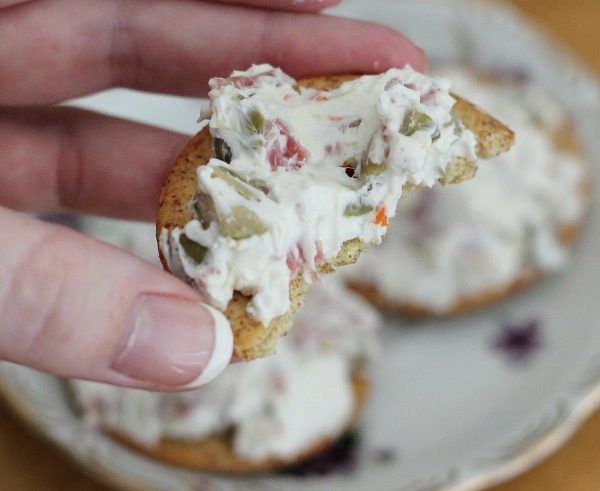 Salame and Olive Cream Cheese Spread
