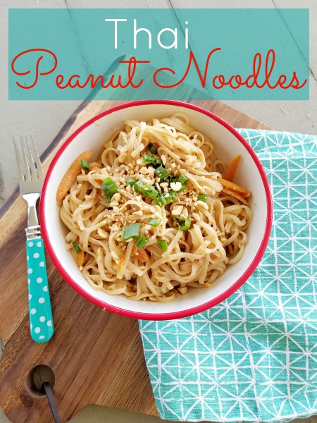 Easy Thai Peanut Noodles in just 5 minutes
