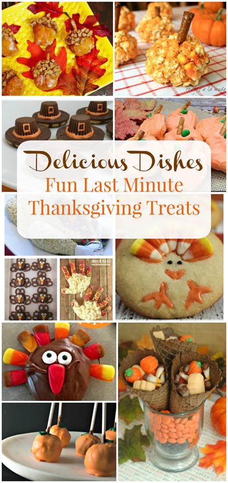 Fun Last Minute Thanksgiving Treats from Delicious Dishes Party 
