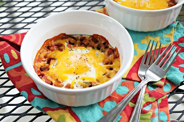 Baked Eggs with Salsa