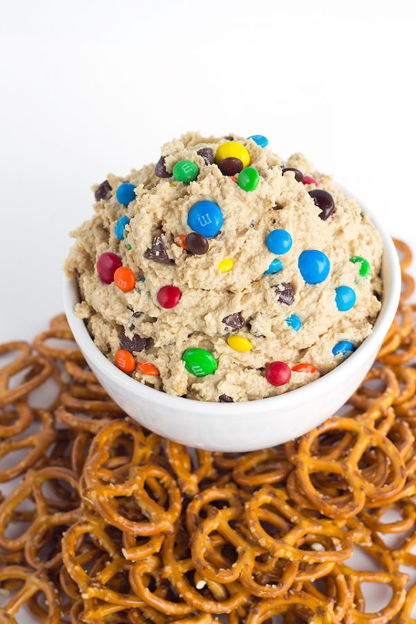 Monster Cookie Dough Dip from Cookie Dough and Oven Mitt