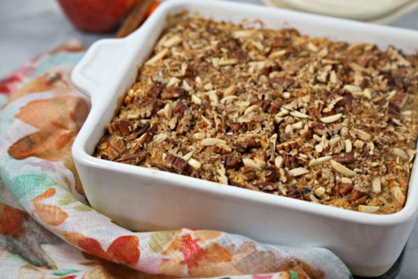 Morning Glory Baked Oatmeal from Cooking in Stilettos