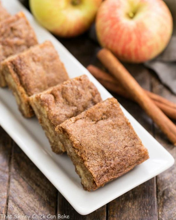 Apple Brownies from That Skinny Chick Can Bake