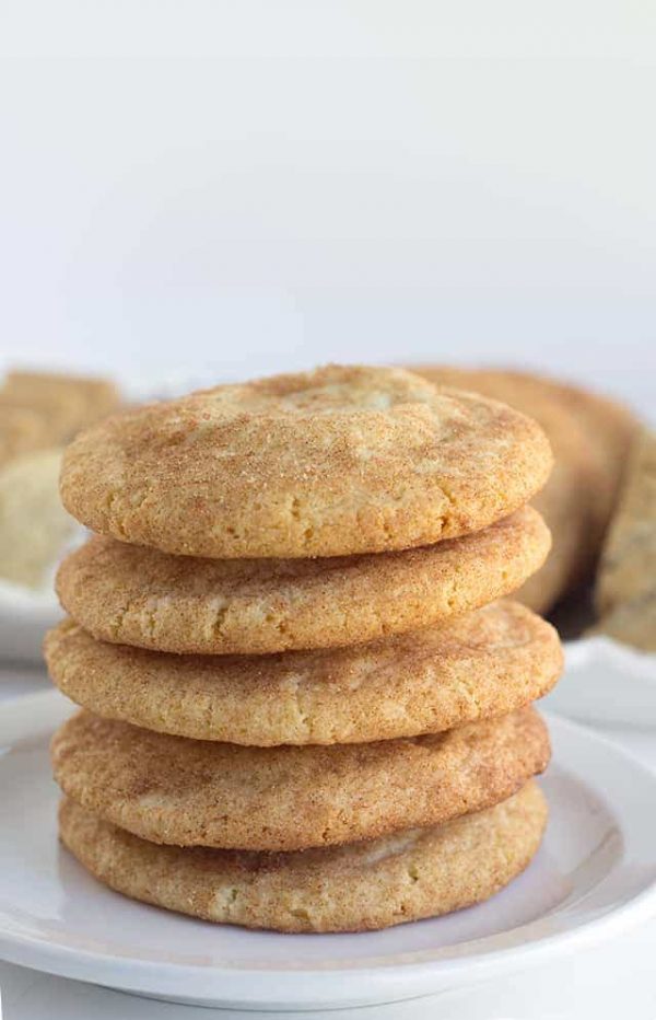 Pumpkin Cheesecake Snickerdoodles from Cookie Dough and Oven Mitt