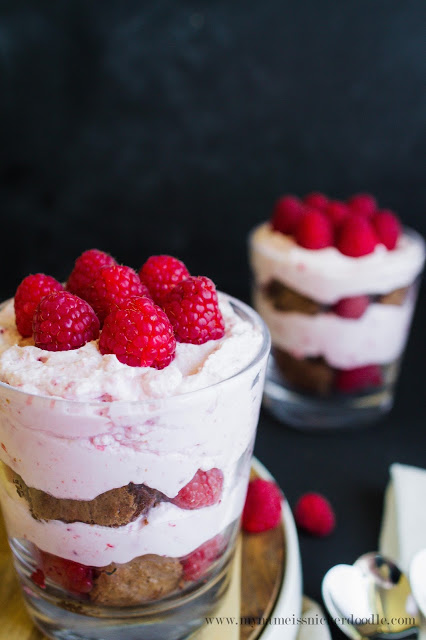Raspberry Cream Brownie Trifle from Lolly Jane 