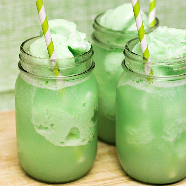 Lime Sherbet Floats from Home Cooking Memories