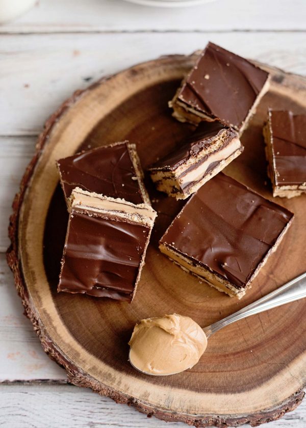 No Bake Peanut Butter Patty Bars from Home Made Lovely