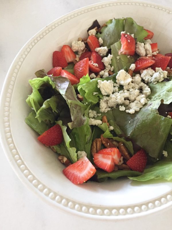Strawberry Pecan and Blue Cheese Salad from Starfish Cottage