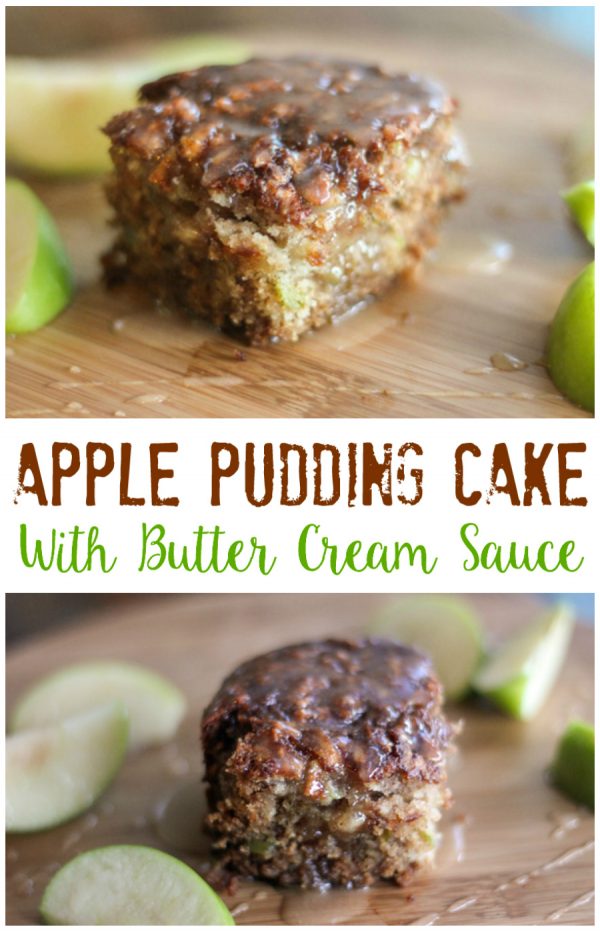 Apple Cake with Butter Cream Sauce