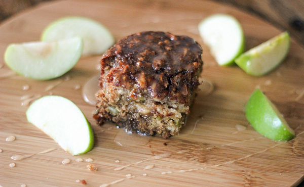 Apple Pudding Cake with Butter Cream Sauce