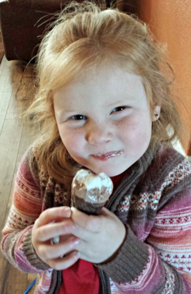 Eating Ice Cream #SkinnyCowGanache #shop