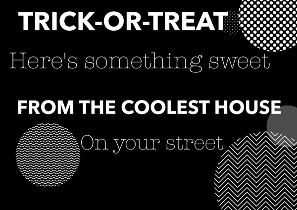 Printable for Trick-or-treaters