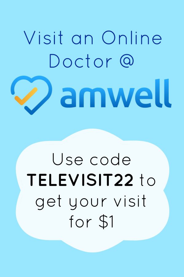Visit an Online Doctor at Amwell for just $1 with promo code