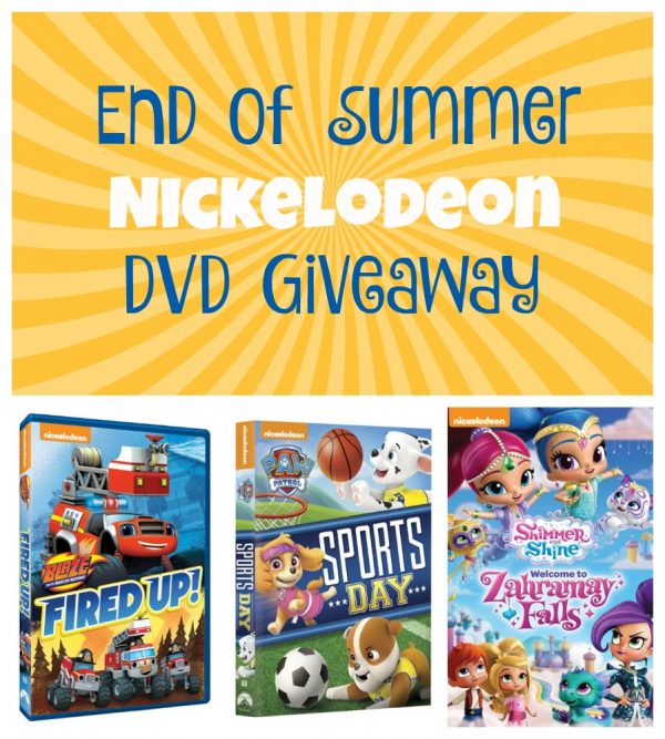 End of Summer Nickelodeon DVD Giveaway