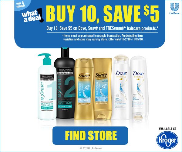 Switch Up Your Fall Hair with a Season of Style and Kroger promotion on Unilever products