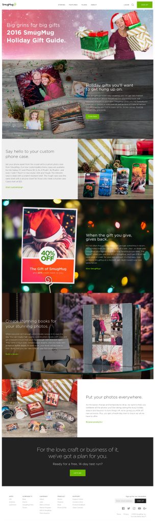 Holiday Photo Gifts from SmugMug