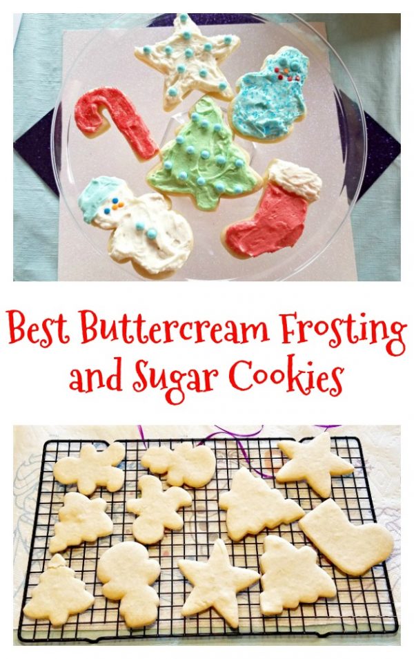 BEST Buttercream Frosting Recipe and Sugar Cookies