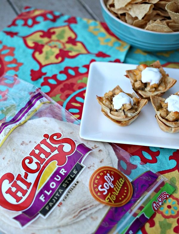 Easy Chicken Taco Cups with CHI-CHI's tortillas