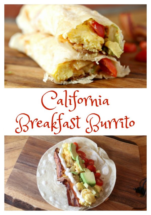 California Breakfast Burrito with TortillaLand Organic Uncooked Flour Tortillas
