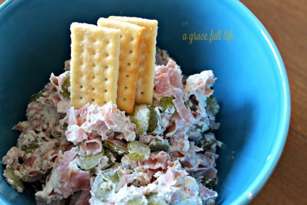 Dill Pickle Ham Dip from A Gracefull Life