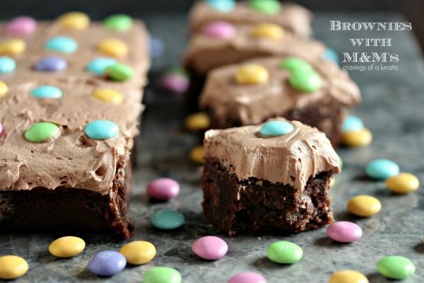 M & M Brownies from Cravings of a Lunatic