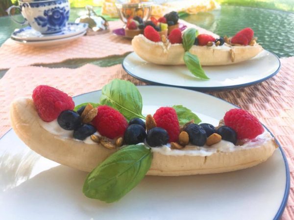 Greek Yogurt Banana Split Breakfast Recipe from Celebrate Woman Today