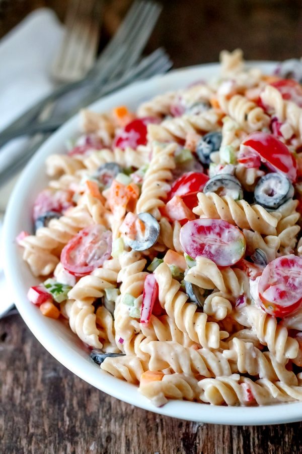 Lemon Pepper Pasta Salad from Bunny's Warm Oven