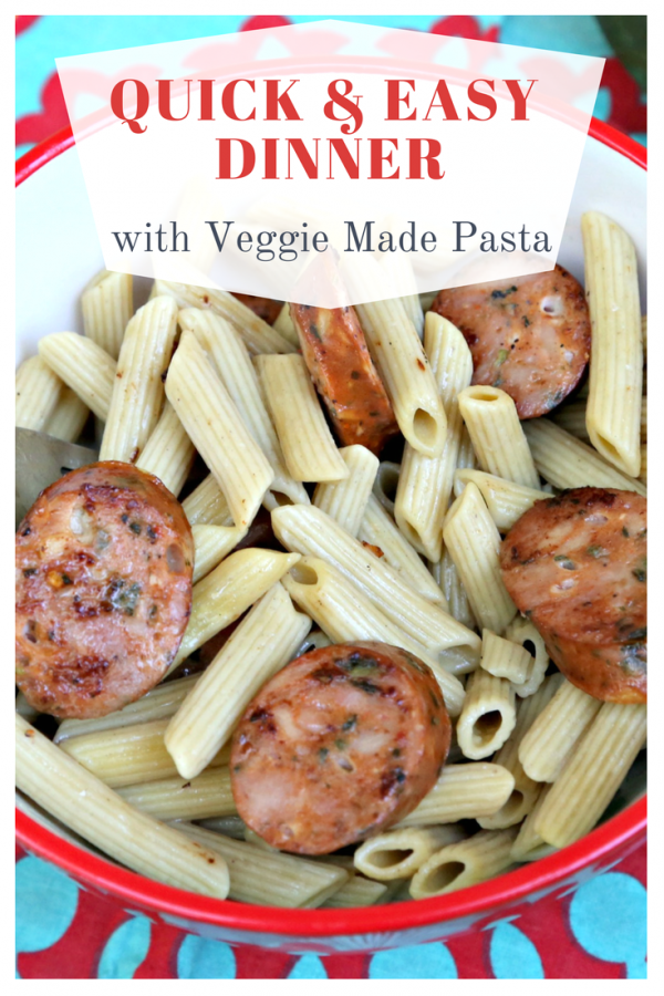 Quick and Easy Dinner with Veggie Made Pasta