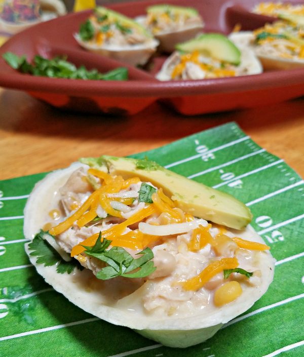 Instant Pot White Chicken Chili: Tailgating Chili Boats