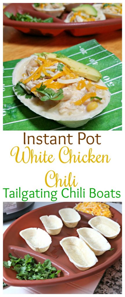 Instant Pot White Chicken Chili: Tailgating Chili Boats