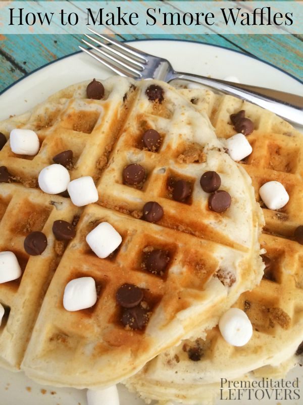 Smores Waffles from Premeditated Leftovers