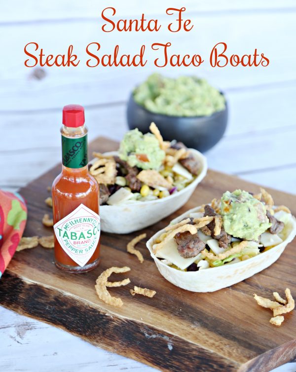 Santa Fe Steak Salad Taco Boats