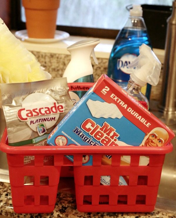 Kitchen cleaning caddy