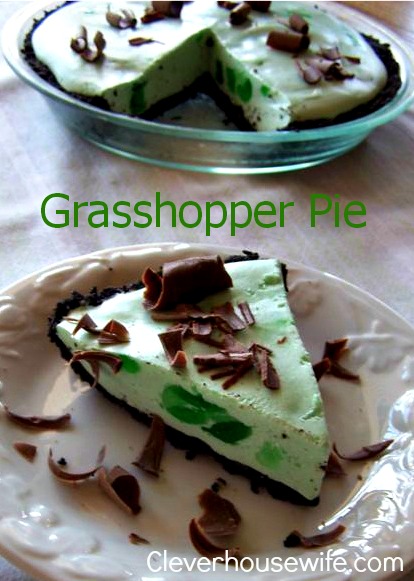 Grasshopper Pie from Clever Housewife