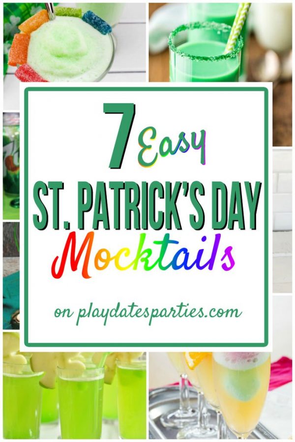 St. Patrick's Day Mocktails for Kids from Play Dates and Parties
